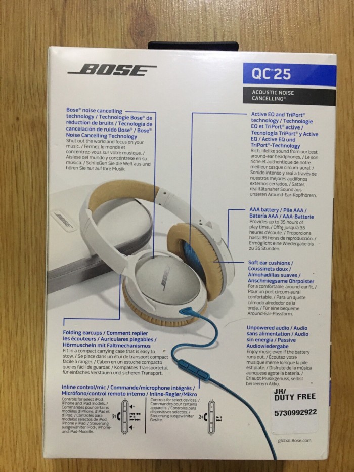 Boss QC25 노이즈캔슬링 헤드폰(애플용) 판매합니다.