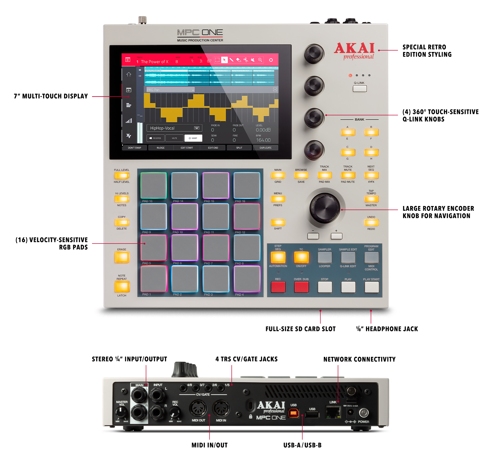 速くおよび自由な MPC ONE Retro Edition sushitai.com.mx
