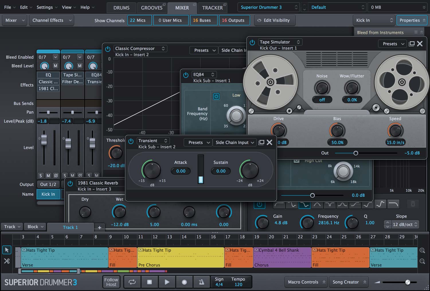 mixing superior drummer 3