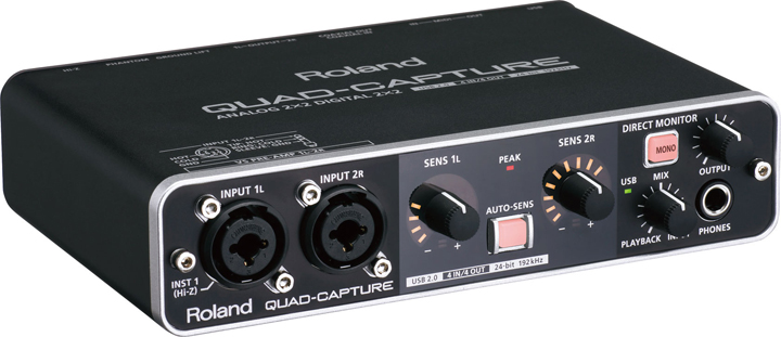 配信機器・PA機器・レコーディング機器 Roland QUAD-CAPTURE/A-49/EDiROL CS-30M Ua-25ex Edirol 24bit96khz USB Audio Capture Interface Roland